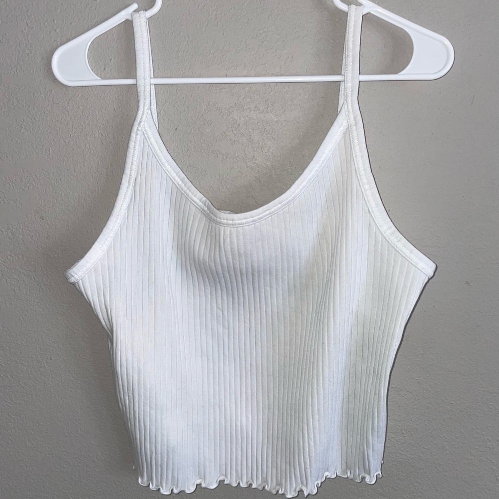 Old Navy Women's Cream Ribbed Camisole